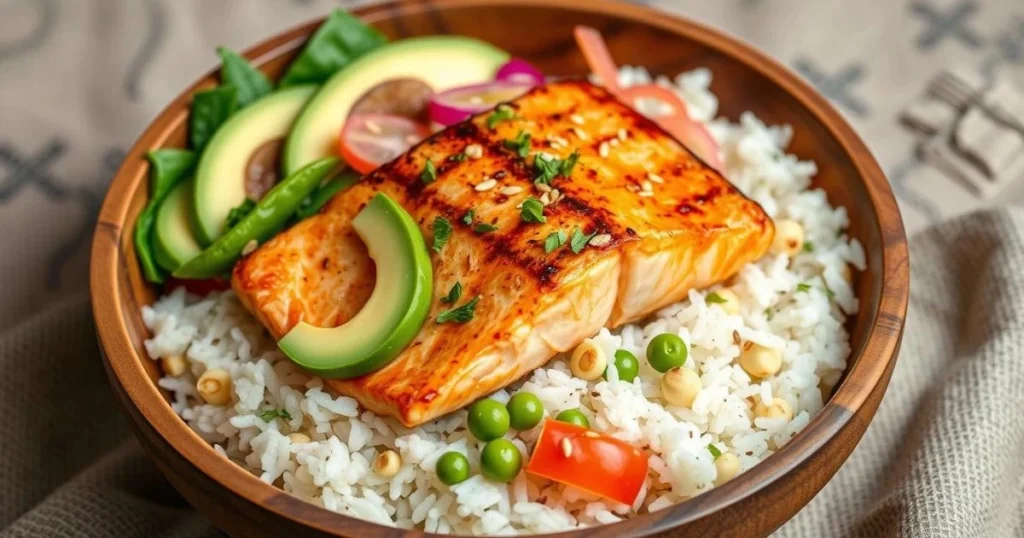 Salmon Rice Bowl