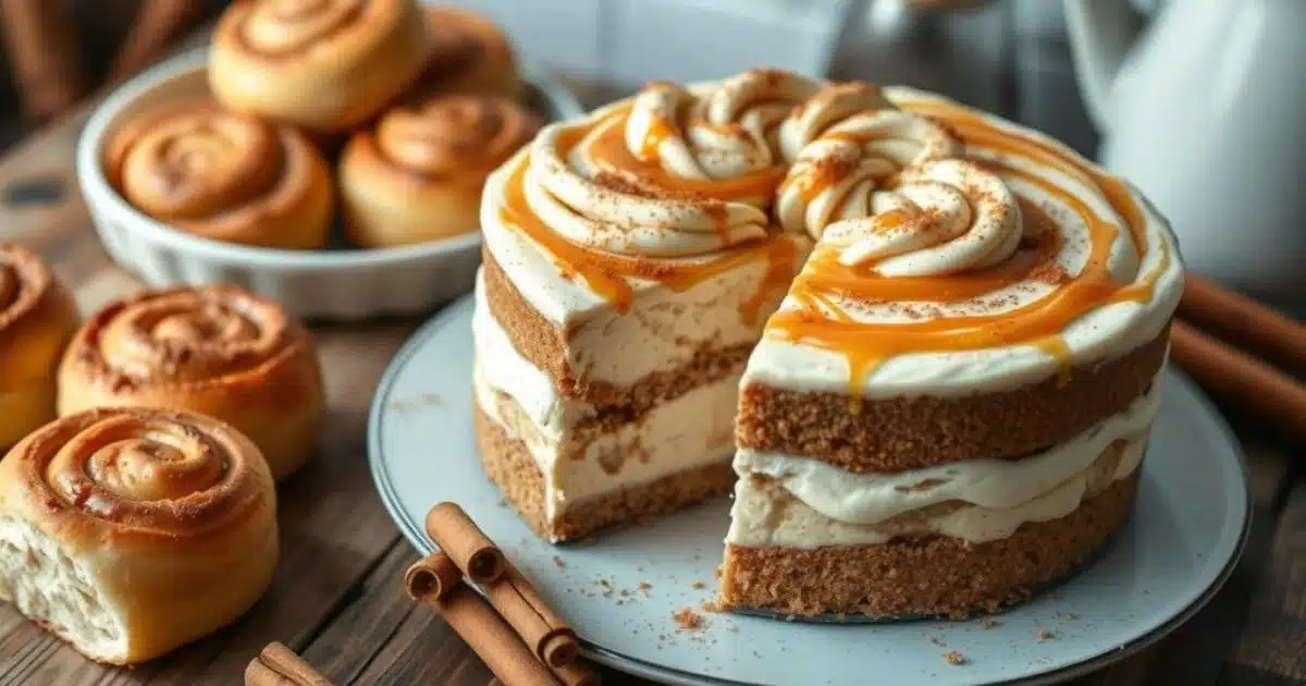 cinnamon roll cheesecake