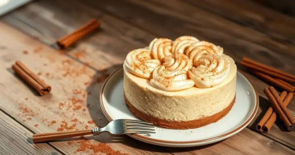 cinnamon roll cheesecake