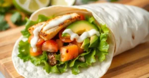 grilled chicken wrap