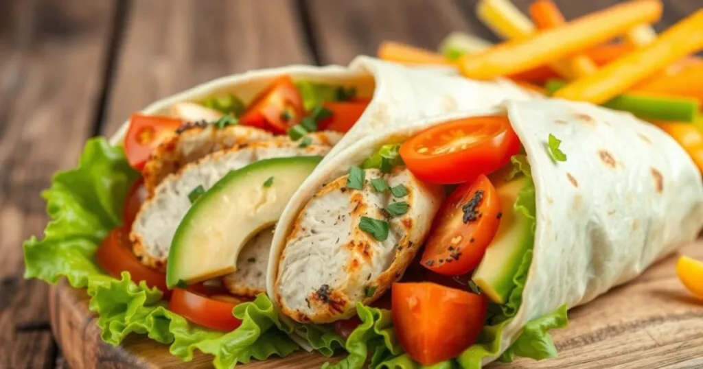 grilled chicken wrap