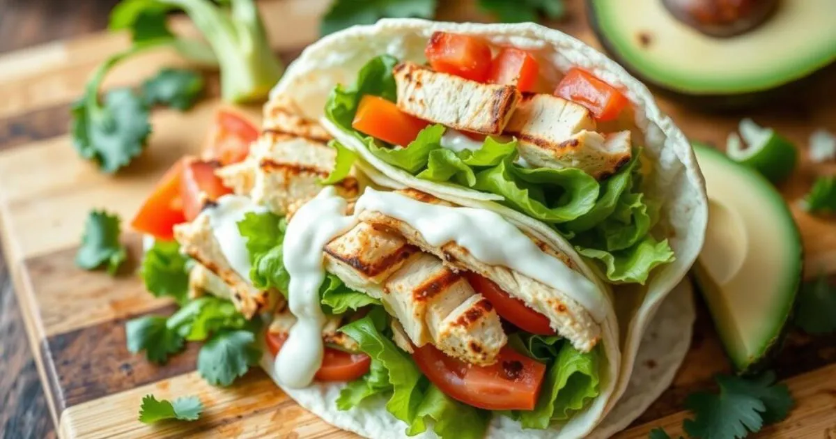 grilled chicken wrap